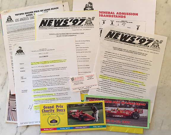 Toyota Long Beach Grand Prix Media Press Kit 1997PPG Cart World Series Indy Car