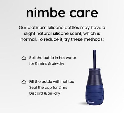 17oz Collapsible Water Bottle For Traveling Reusable & Leakproof Deep Ocean