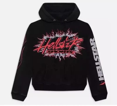Hellstar Sports Future Flame Black Hoodie Size XL