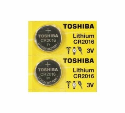 2 x New Original Toshiba CR2016 CR 2016 3V LITHIUM BATTERY BR2016 DL2016 Watch