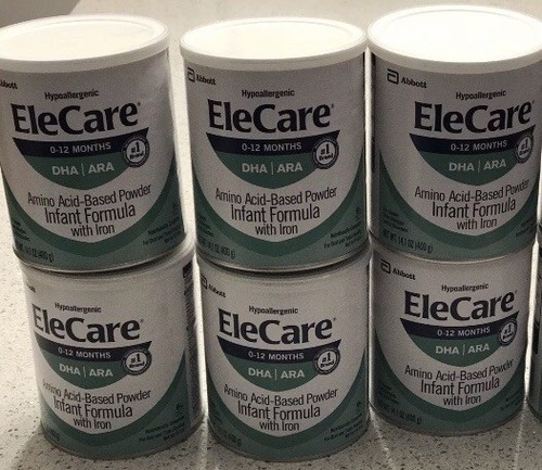 11 Cans Of EleCare Infant Formula Hypoallergenic Powder - 14.1 Oz