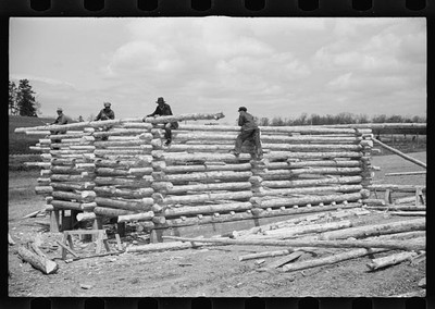 Photo:Building a House,Farm Security Administration,FSA,United States,8