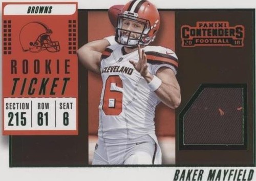 スポーツ選手 NFL CONTENDERS 18RC AUTO Baker Mayfield BAKER MAYFIELD Panini Contenders Ball In Right Hand - Auto