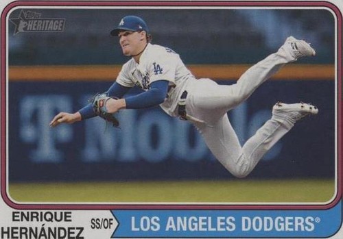 ⭐︎ Hernández⭐︎ 2023 Topps Heritage #723 Enrique Hernández Flip Stock SSP
