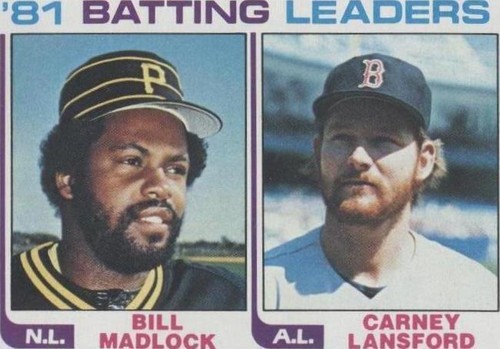 1982 Topps - Bill Madlock Carney Lansford #161