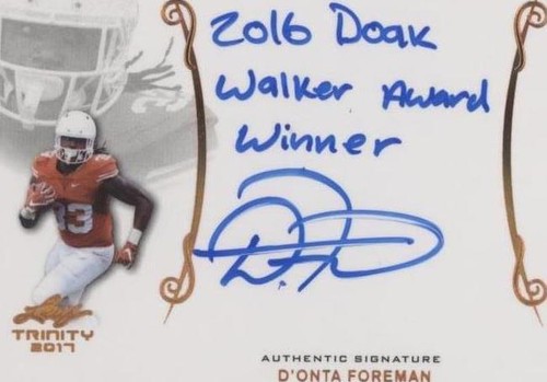 2017 Leaf Trinity D'onta Foreman #A-DF1