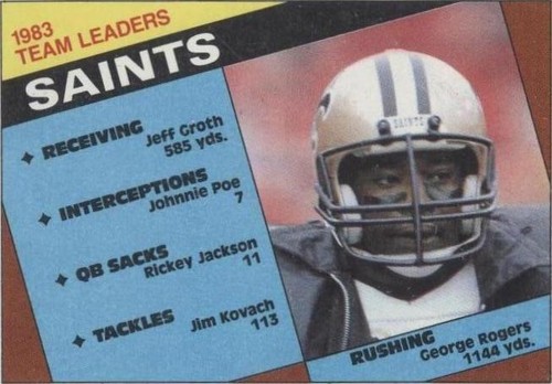 1984 Topps George Rogers #299