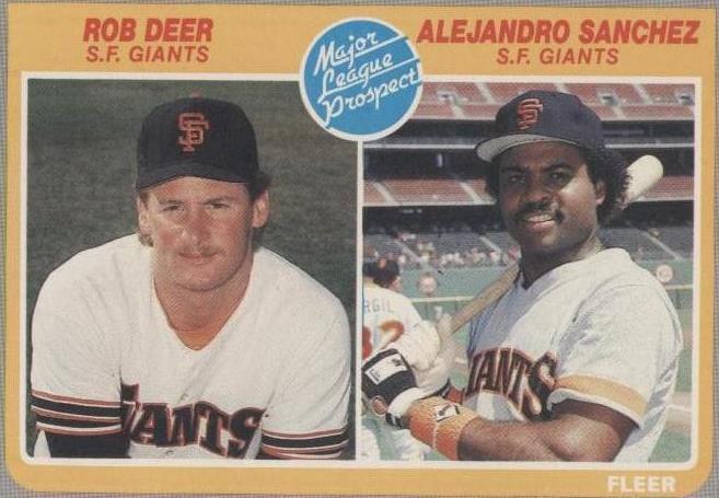 Fleer 1985 - Alejandro Sánchez Rob Deer #648