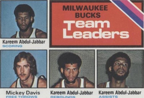 その他 NBA 1975 Kareem Abdul Jabbar PSA7 1975 Topps Kareem Abdul-Jabbar #90 PSA 7 - Triple Double