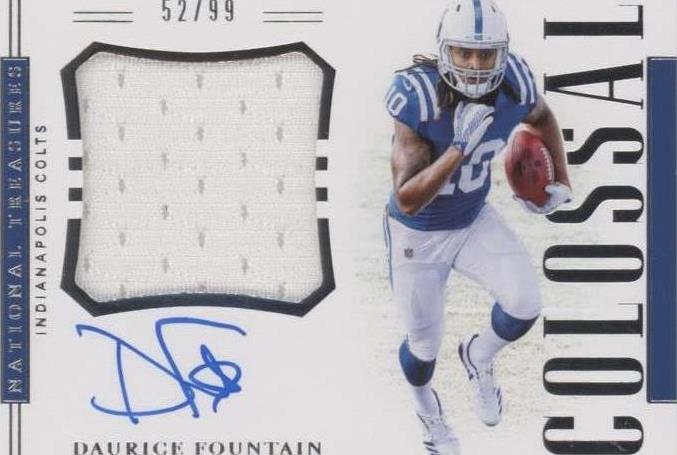 2018 Panini National Treasures Daurice Fountain #RCS-DF