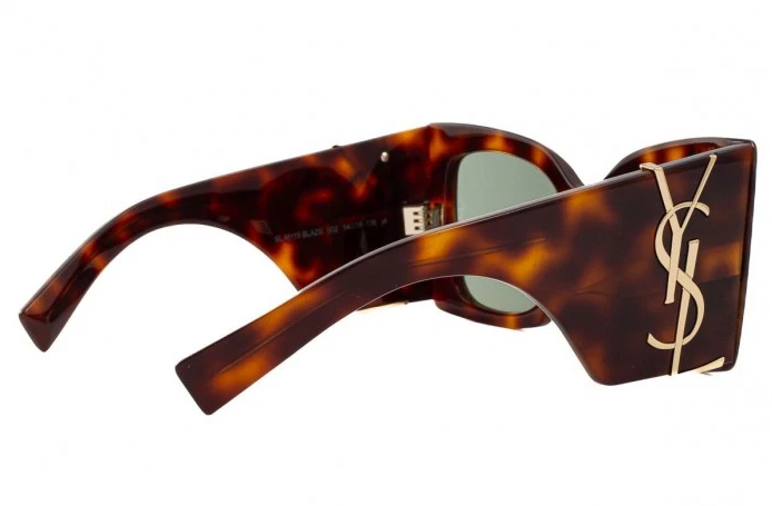 Saint Laurent SL M119 BLAZE 002 Havana Gold YSL LOGO CatEye AUTHENTIC Sunglasses