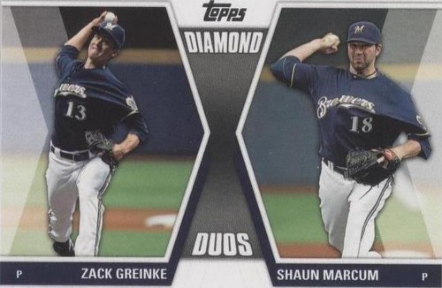 2011 Topps Update Series - Shaun Marcum Zack Greinke #DD-9