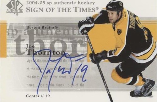 2004-05 SP Authentic - Joe Thornton #ST-JT