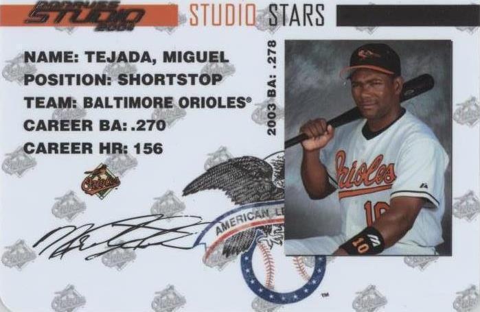 Donruss Studio 2004 - Miguel Tejada #SS-37