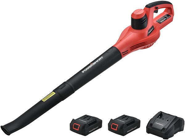 20V Lithium-Ion Cordless Leaf Vacuums Blower W/ Two 1.5 Ah Batteries and Charger