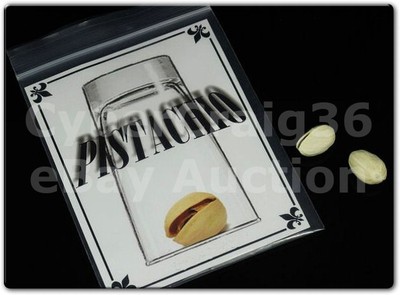 MAGNETIC PISTACHIO NUT PENETRATE GLASS LU CHEN NEW MAGIC TRICK MAGNET NO PK RING