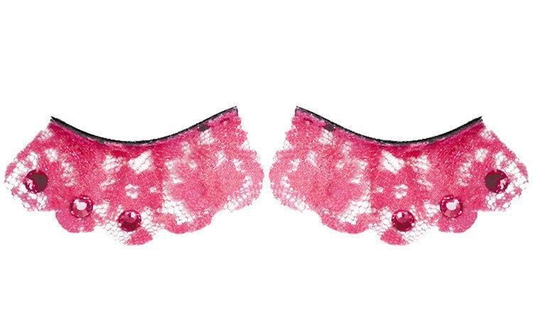 Pink False Eyelashes and Adhesives