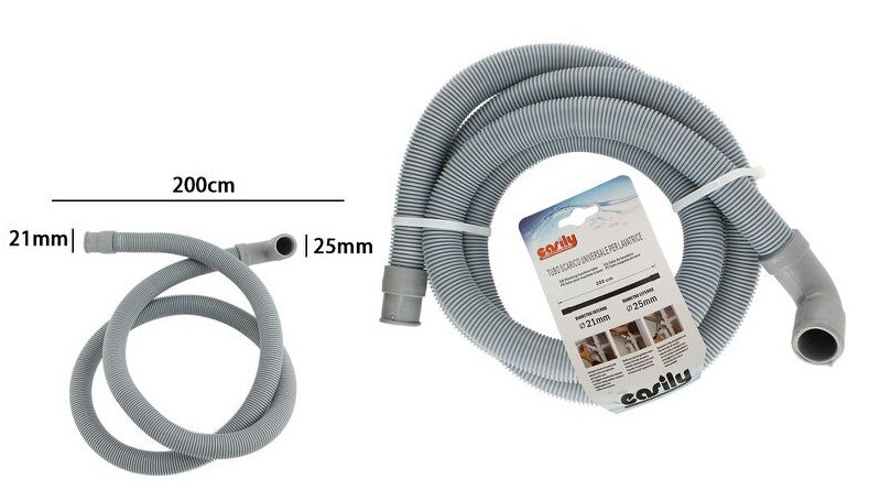 Tubo Scarico Universale Per Lavatrice Lavastoviglie 200cm dfh