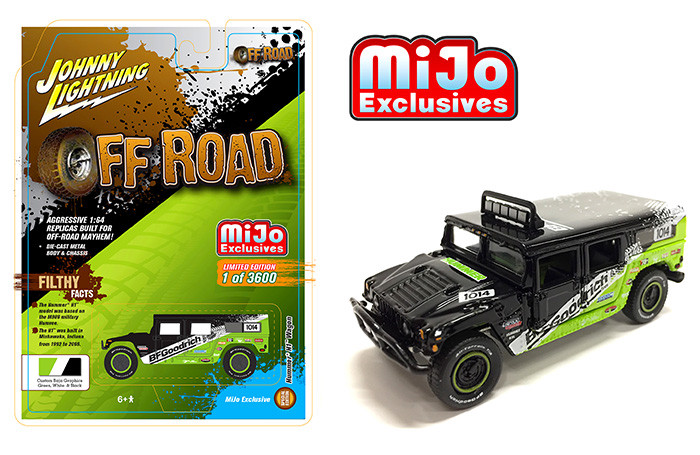激レア　1/64 JOHNNY LIGHTNING ハマー　H2 ピンク　限定品 Off-Road Hummer H2 (Pink) – MiJo Exclusives (Johnny