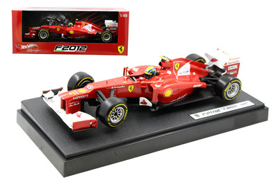 Hot Wheels ELITE Formula One F1 2012 Ferrari Felipe Masa 1/18 Diecast Car X5521
