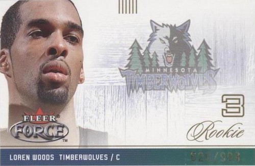 2001-02 Fleer Force - Loren Woods #129