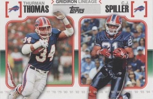2010 Topps C.J. Spiller Thurman Thomas #GL-TS