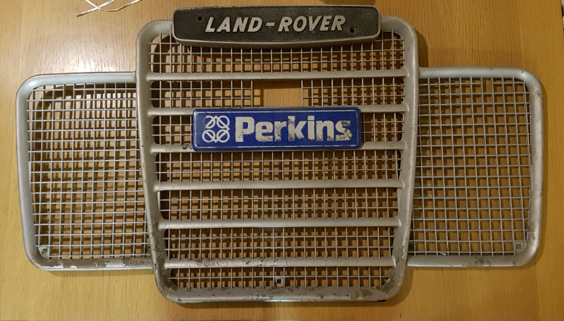 Land rover series 3 front grill with Perkins Diesel Truck Badge | in