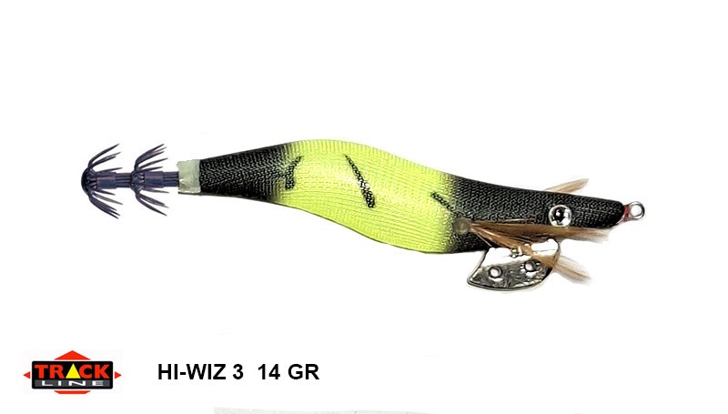 TOTANARA SQUID SILK SKIN EGI HI-WIZ  YELLOW BLACK  MIS 3 TRACK LINE 6803030