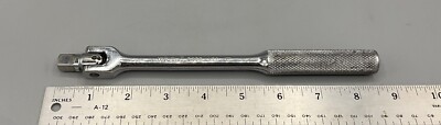 WRIGHT #3435 3/8'' Drive 8'' Knurled Handle Ball Detent Flex Head Breaker Bar