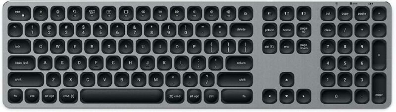 Satechi Aluminum Bluetooth Keyboard with Numeric Keypad - Compatible with iMac P