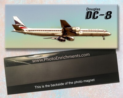 Delta Air Lines Douglas DC-8 Handmade 2'' x 5'' Fridge Magnet (PMT1756)