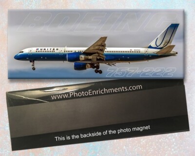 United Airlines 2004 Colors Boeing 757-222 Handmade 2''x5'' Fridge Magnet (PMT1552