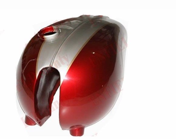 Cherry Silver Stripe Fits Triumph T120 Bonneville 1959 Fuel Tank Bonnie  