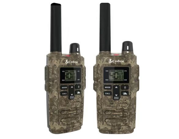 Cobra 30-Mile Walkie Talkie 2-Way Radio 2-Pack Set FREE SHIPPING!!!