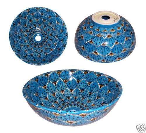 Fregaderos de baño de porcelana Talavera