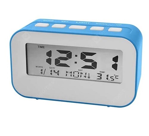 Orologio Sveglia Con Luce ZS819 Quarzo Data Temperatura hsb