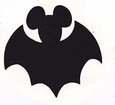 Vinyl Disney Mickey Mouse Halloween Bat Die Cut Stickers - 4pc