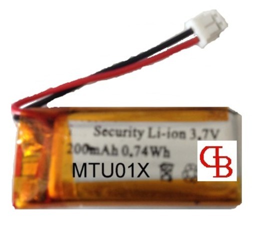  Mtu01x Batterie Alarme Pour CombinÃ©, Li Ion 3,6v 200mah Compatible