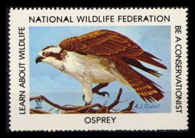 National Wildlife Federation Stamp - 1977 MNH - Osprey