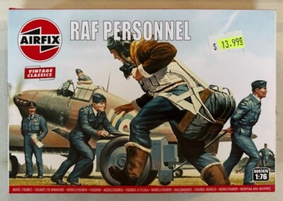AIRFIX #A00747V: 1/76 Scale RAF Personnel (47 pcs) Vintage Classics
