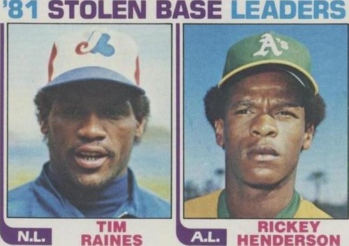 1982 Topps - Rickey Henderson Tim Raines #164