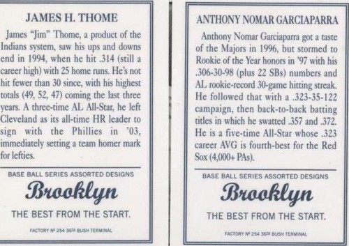 2003 Topps 205 - Jim Thome Nomar Garciaparra #TF56