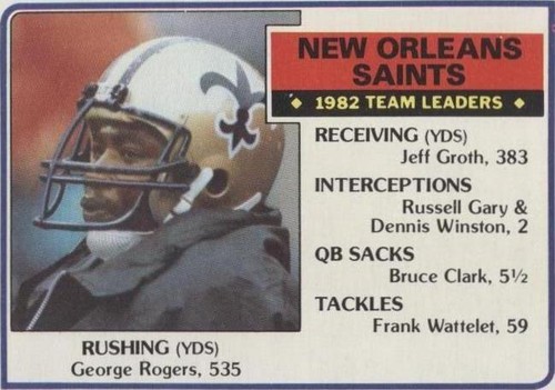 1983 Topps George Rogers #109