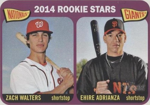 2014 Topps Heritage - Ehire Adrianza Zach Walters #24