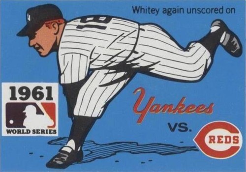 1971 Fleer Laughlin World Series - Whitey Ford #59