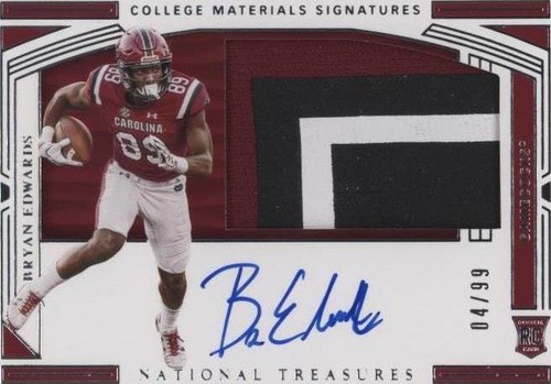2020 Panini National Treasures Collegiate Bryan Edwards #117
