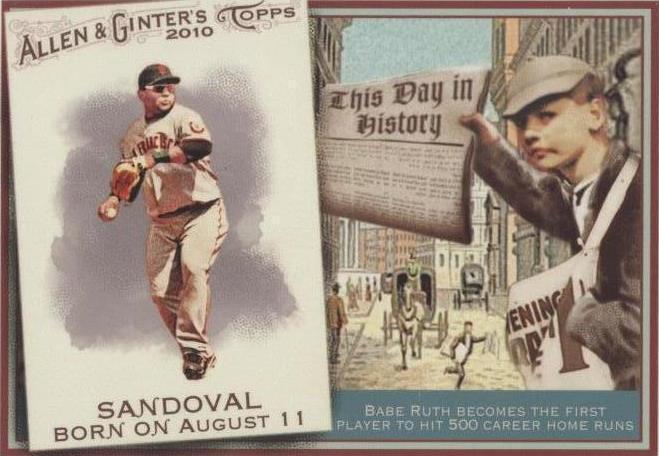 Topps Allen & Ginter's 2010 - Pablo Sandoval #TDH9