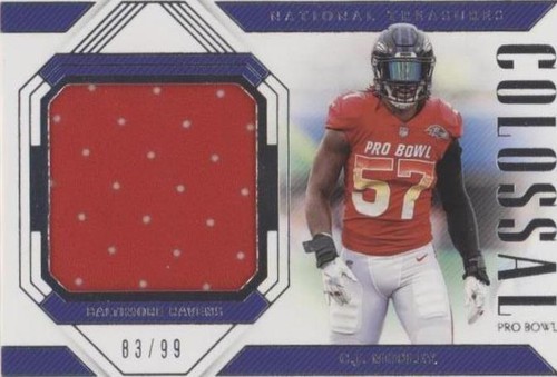 2018 Panini National Treasures C.J. Mosley #PB-19