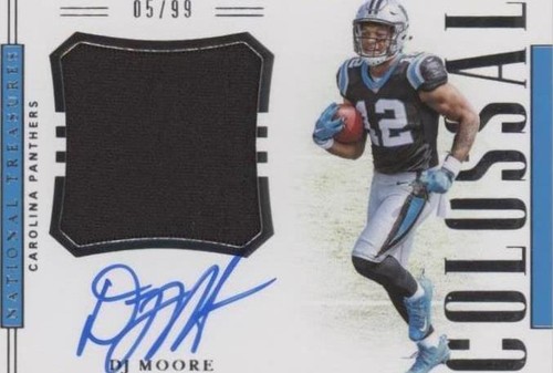 2018 Panini National Treasures D.J. Moore #RCS-DM