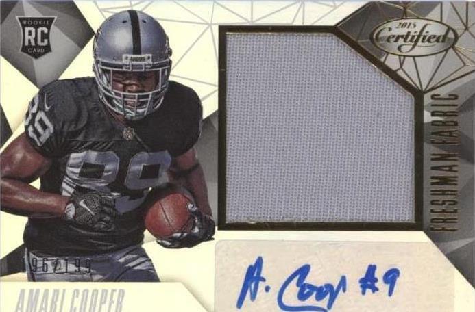 Amari Cooper #226 2015 certificado Panini